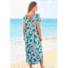 Swimsuits for All Swim 365 Women’s Plus Size High-Low Cover Up(Multi Watercolor Tie Dye)
