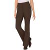 Woman Within Plus Size Bootcut Stretch Comfort Denim Five-Pocket Jeans(Chocolate)