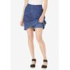 Woman Within Plus Size Perfect Denim Skort(Light Stonewash)