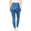 Woman Within Plus Size Petite Stretch Cotton Cozy Legging(Blue Coast Bias Plaid)