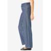 Woman Within Plus Size Pull-On Wide-Leg Denim Jean(Black)