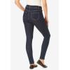 Woman Within Plus Size Slim-Leg Stretch Comfort Denim Five-Pocket Jeans(Black Denim)