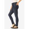 Woman Within Plus Size Slim-Leg Stretch Comfort Denim Five-Pocket Jeans(Dark Sanded Wash)