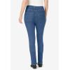Woman Within Plus Size Straight-Leg Stretch Comfort Denim Five-Pocket Jeans(Black Denim)