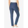 Woman Within Plus Size Stretch Built-in Slimming Panel Straight Leg Jeans(Medium Stonewash)