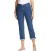 Woman Within Plus Size Stretch Denim Five-Pocket Girlfriend Jeans(Black Denim)