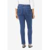 Woman Within Plus Size Stretch-Denim Slim-Leg Five-Pocket Jeans(Light Wash Sanded)