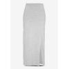 ellos Plus Size Cotton Spandex Pull On A Line Maxi Skirt(Navy)