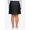 ellos Plus Size Stretch Chino Mid-Rise Skort(Black)