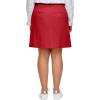 ellos Plus Size Stretch Chino Mid-Rise Skort(Radiant Red)