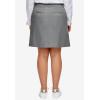 ellos Plus Size Stretch Chino Mid-Rise Skort(Slate)