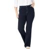 Woman Within Plus Size Bootcut Stretch Comfort Denim Five-Pocket Jeans(Indigo)