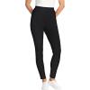 Woman Within Plus Size Petite Stretch Cotton Cozy Legging(Black)