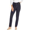 Woman Within Plus Size Straight-Leg Stretch Comfort Denim Five-Pocket Jeans(Dark Sanded Wash)