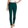 Woman Within Plus Size Stretch-Denim Slim-Leg Five-Pocket Jeans(Emerald Green)