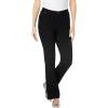 Woman Within Plus Size Tall Stretch Denim Five-Pocket Bootcut Jeans(Black Denim)