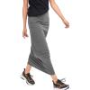 ellos Plus Size Cotton Spandex Pull On A Line Maxi Skirt(Medium Heather Grey)