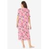 Dreams & Co. Plus Size Long Print Sleepshirt(Flamingo Pink Beach)