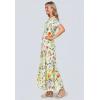 Woman Within Plus Size Short-Sleeve Crinkle Dress(White Multi Watercolor)