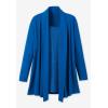 Woman Within Plus Size 2-Fer Cardigan & Attached Lace Tunic(Deep Teal)