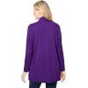 Woman Within Plus Size 2-Fer Cardigan & Attached Lace Tunic(Radiant Purple)