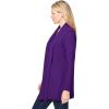 Woman Within Plus Size 2-Fer Cardigan & Attached Lace Tunic(Radiant Purple)