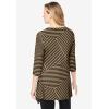Woman Within Plus Size Swing Hem Tunic(Soft Camel Patch Stripe)