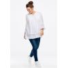 ellos Plus Size Crochet Trim Blouse(Black)