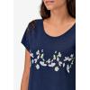ellos Plus Size Graphic Scoop Neck Tee(White Heart)