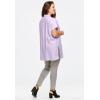 ellos Plus Size Linen-Blend Button Front Tunic(White)