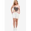ellos Plus Size Love Graphic Tee(Black Zebra Heart)