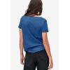 ellos Plus Size Love Graphic Tee(Royal Navy Star)