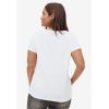 ellos Plus Size Love Graphic Tee(White Heart)