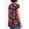 ellos Plus Size Smocked Tunic(Midnight Berry Floral)
