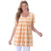 Orange Melon Buffalo Plaid