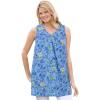 French Blue Jacquard Floral