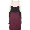 ellos Plus Size 3-Pack Sleeveless Tank(Midnight Berry Pack)