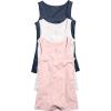 ellos Plus Size 3-Pack Sleeveless Tank(Navy Pack)