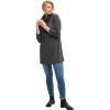 ellos Plus Size Cowl Neck Tunic(Heather Charcoal)