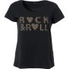 ellos Plus Size Love Graphic Tee(Black Rock and Roll)