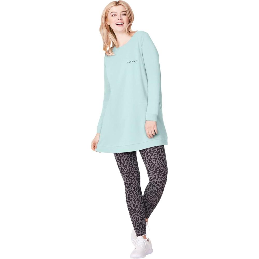 image:imageellos Plus Size French Terry Love Tunic SweatshirtSeamist
