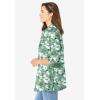 Woman Within Plus Size 2-Piece Shirt and Tank(Black Khaki Watercolor Flower)