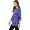 Woman Within Plus Size 7-Day Layered-Look Tunic(Blue Coast Ditsy Bouquet)