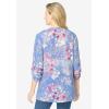 Woman Within Plus Size 7-Day Layered-Look Tunic(French Blue Meadow)