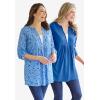 Woman Within Plus Size 7-Day Layered-Look Tunic(New Khaki Meadow)