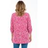 Woman Within Plus Size 7-Day Layered-Look Tunic(Raspberry Etch Floral)