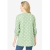 Woman Within Plus Size 7-Day Layered-Look Tunic(Sage Dot)