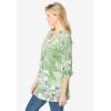 Woman Within Plus Size 7-Day Layered-Look Tunic(Sage Meadow)