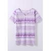 Woman Within Plus Size 7-Day Notch-Neck Tunic(Pretty Violet Surf Tide)