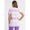 Woman Within Plus Size 7-Day Notch-Neck Tunic(Pretty Violet Surf Tide)